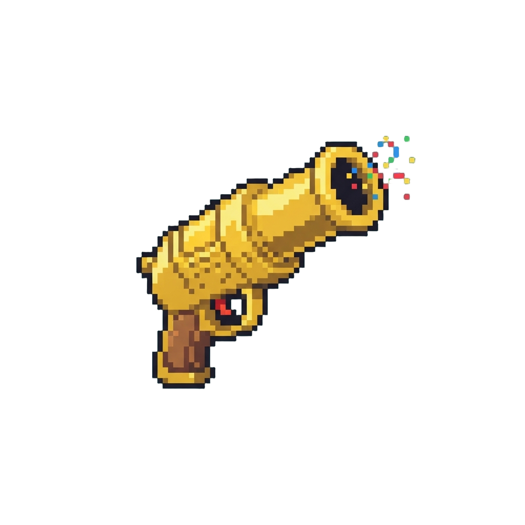 A Golden Confetti Cannon