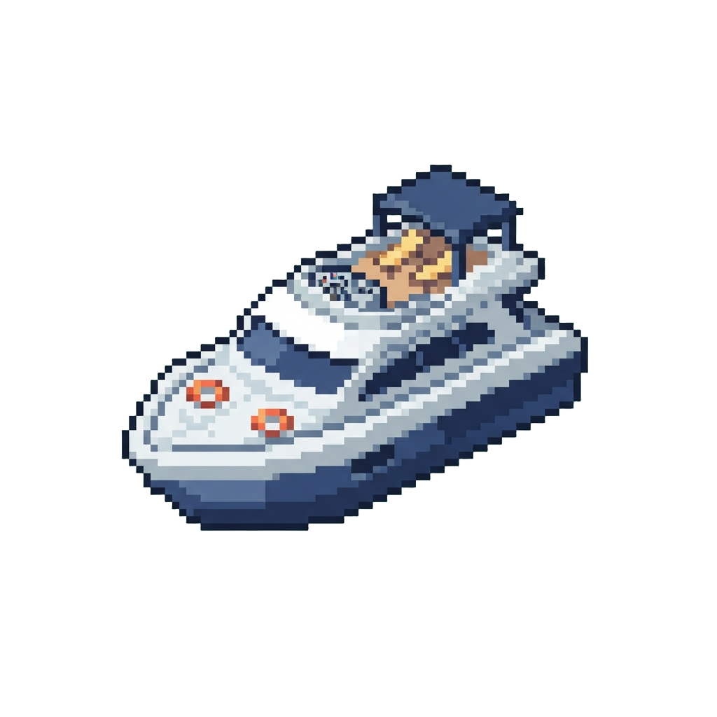 A Oversized Luxury Yacht Pool Float