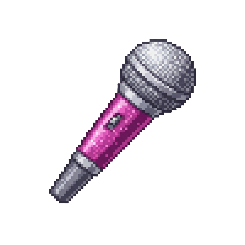 A Glittering Party Microphone