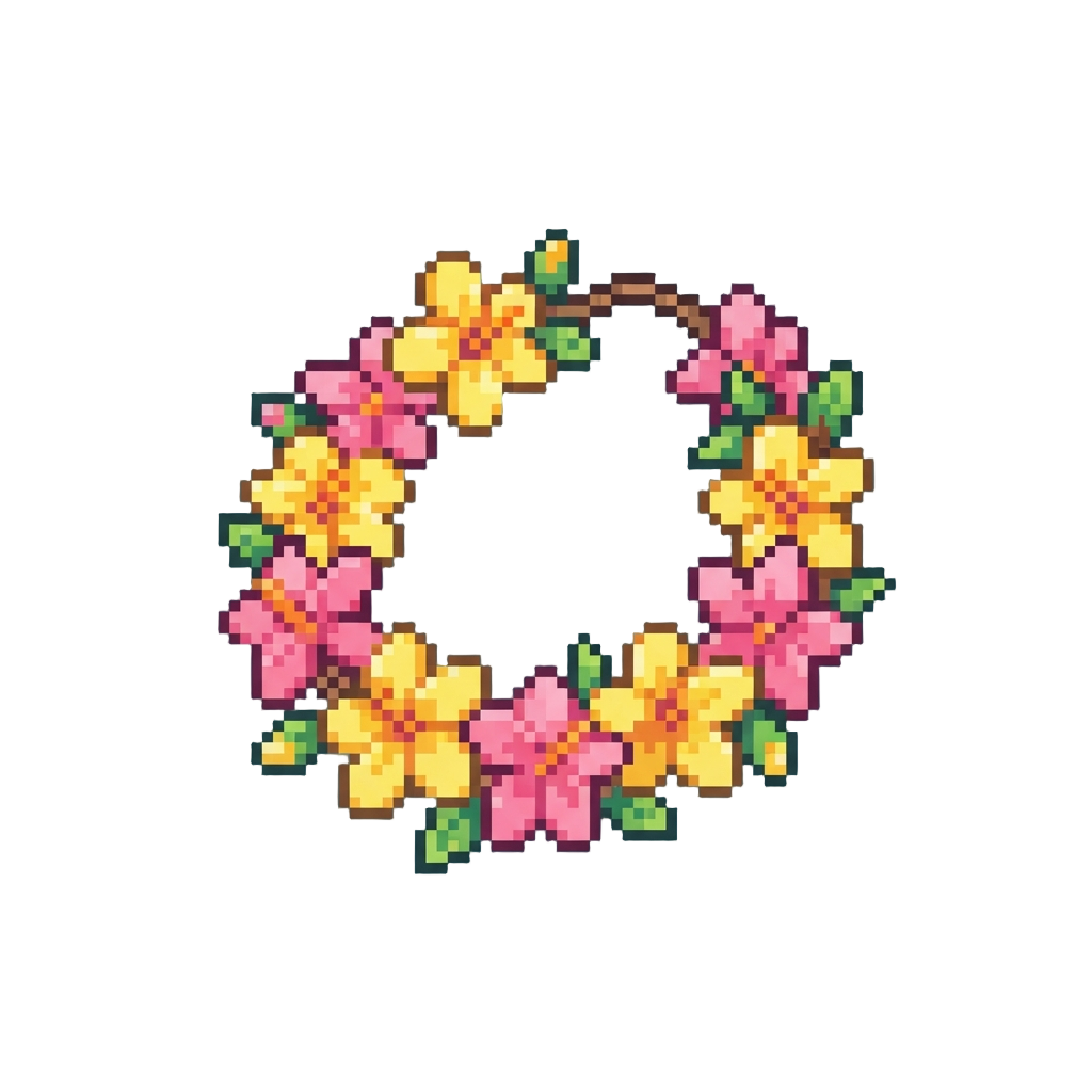 A Lei of Tropical Flowers