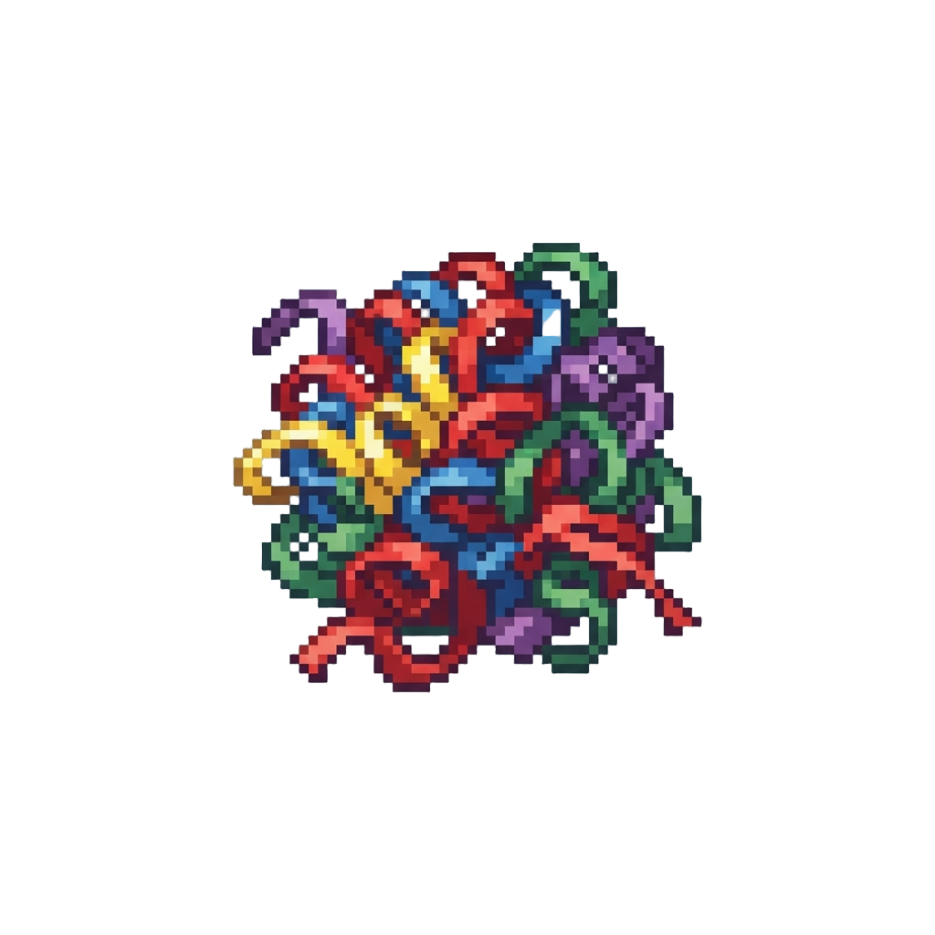 A Tangled Mass of Party Streamers