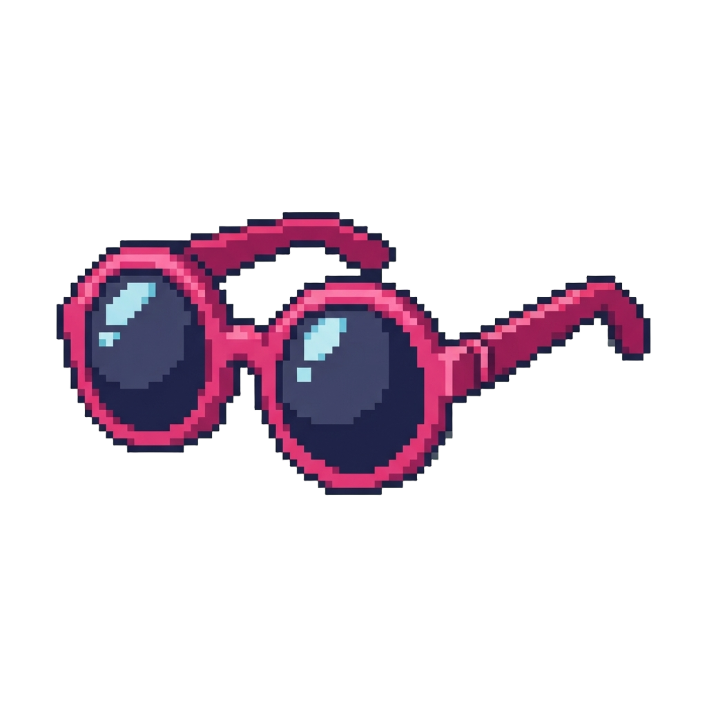 A Pair of Oversized Party Sunglasses