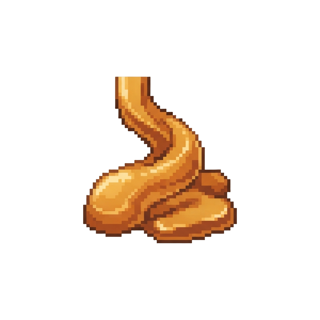 A Drizzle of Rich Golden Caramel Syrup
