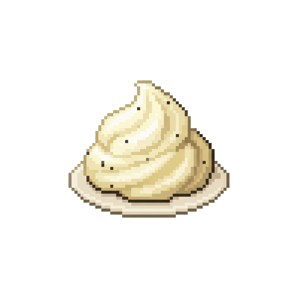 A Dollop of Smooth Vanilla Bean Whip