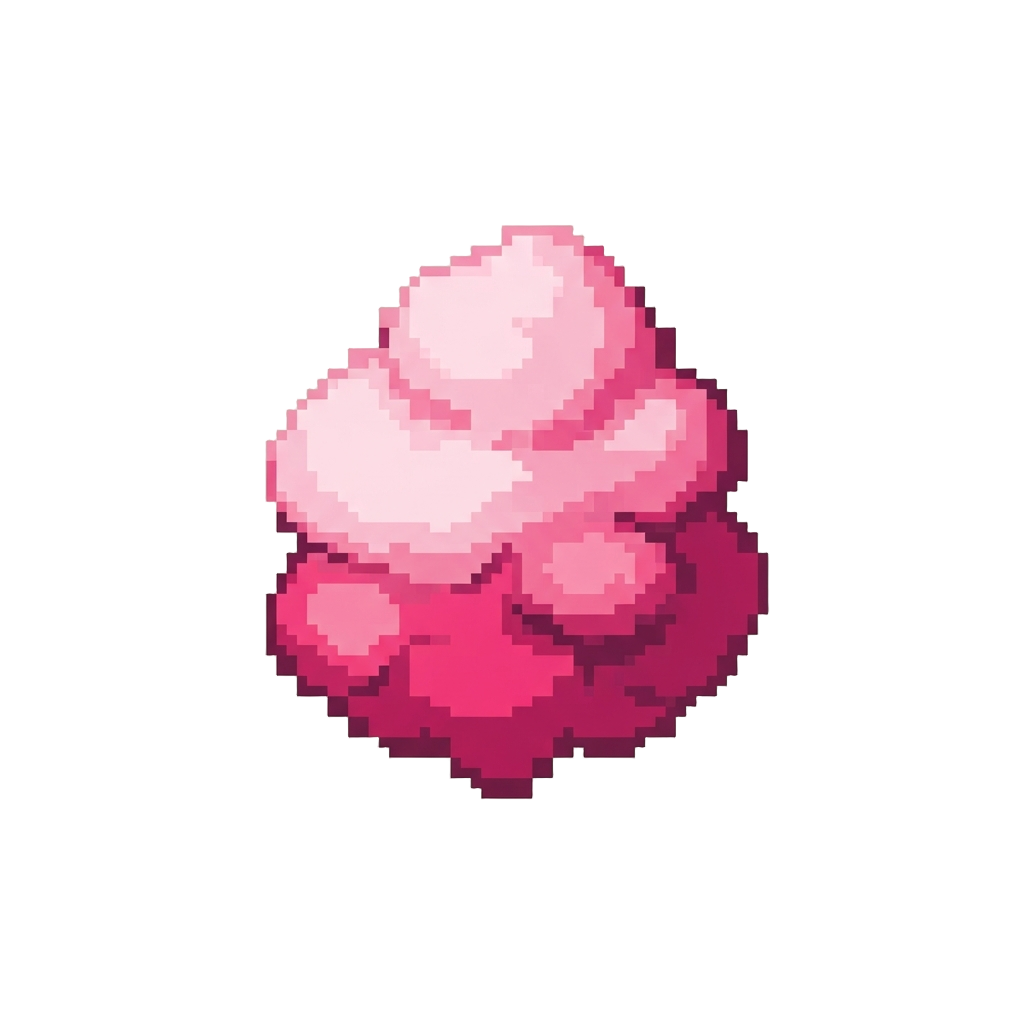 A Fluffy Pink Cotton Candy Cloud Topping