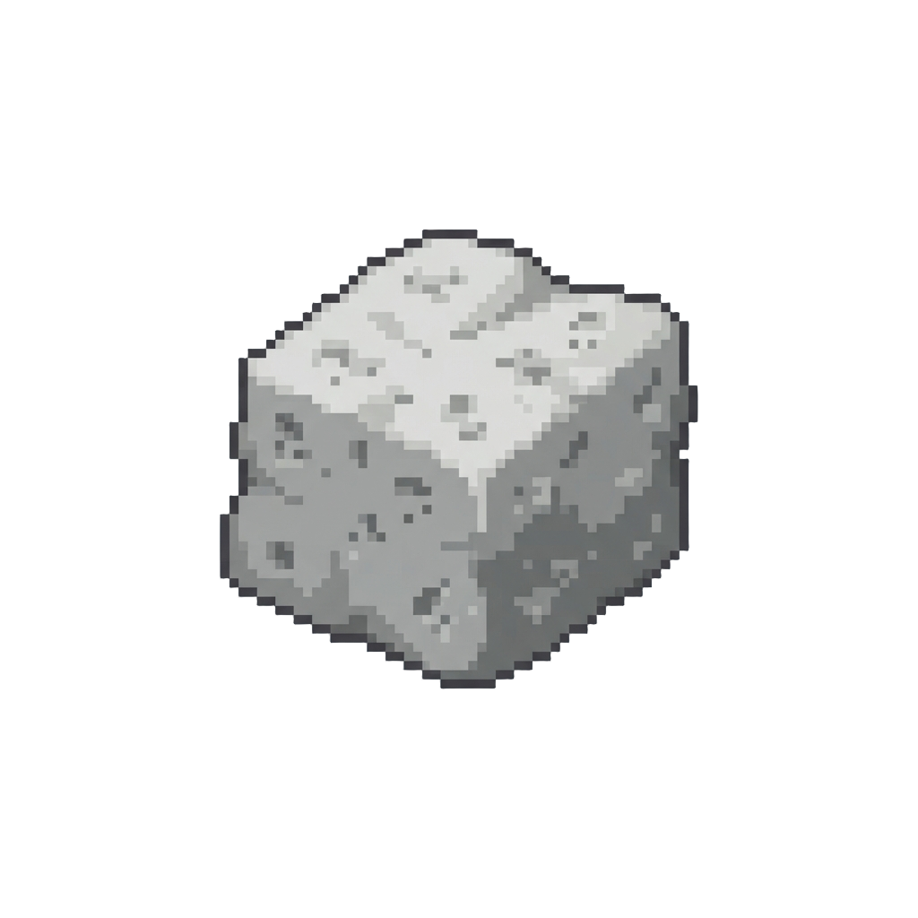 A Chunk of Gray Lumpy Tofu Floating on Top