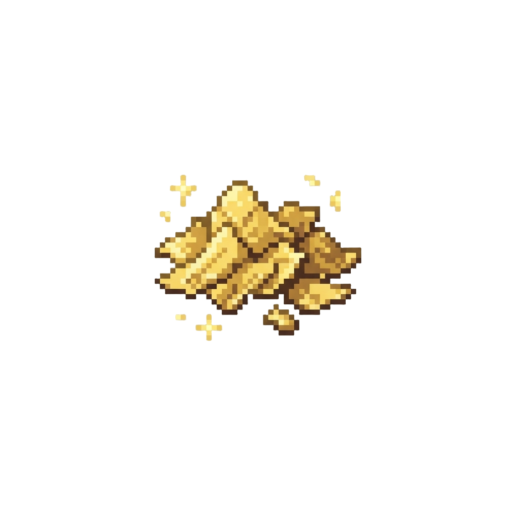 A Dusting of Glittering Edible Gold Leaf