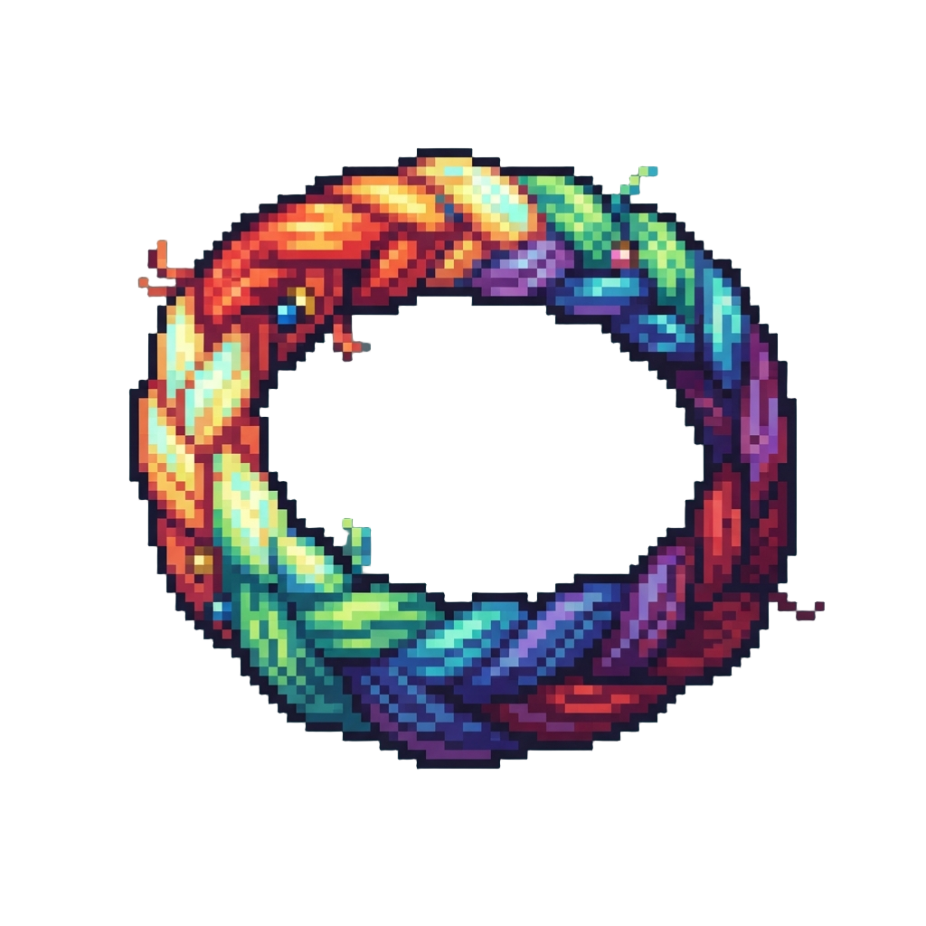 A Shimmering Rainbow Braid Wrapped Around Her Head Like a Halo