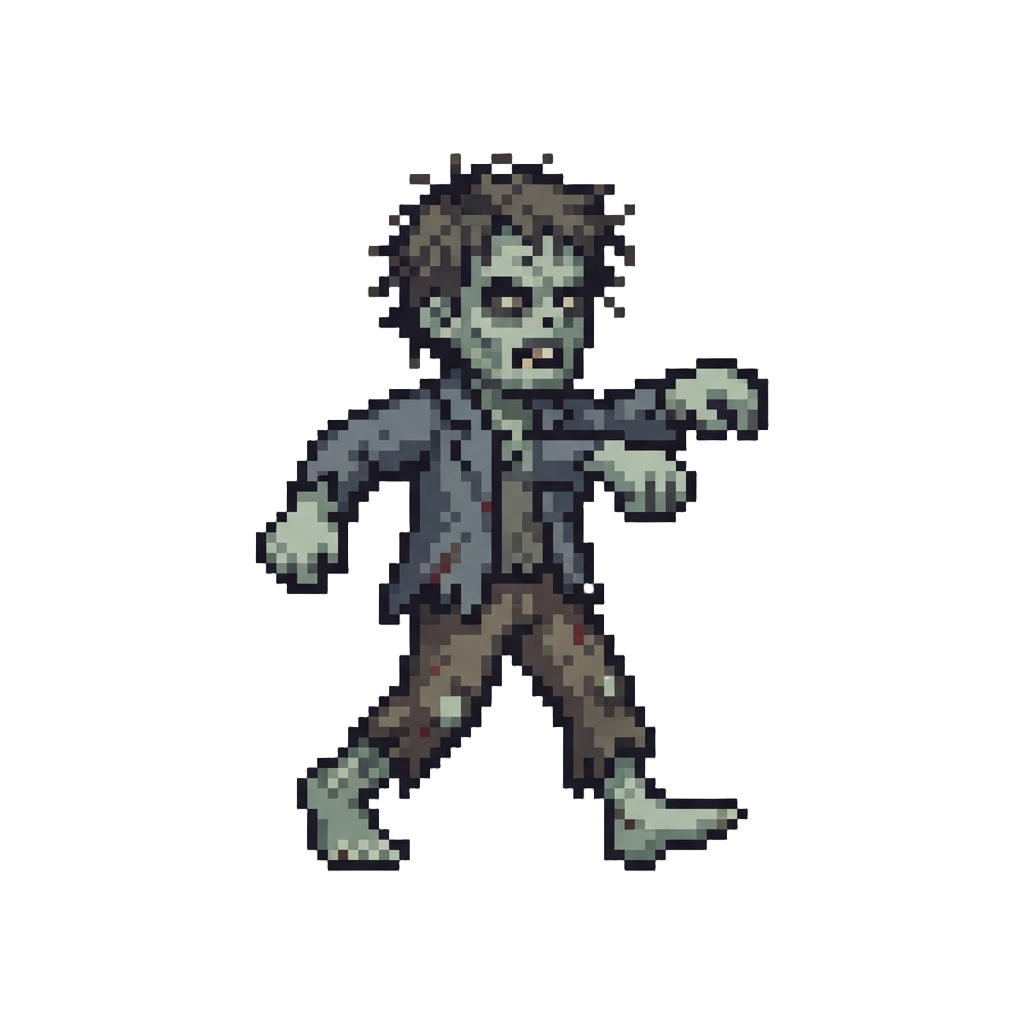 A High-energy Zombie Strut with Synchronized Arm Swings