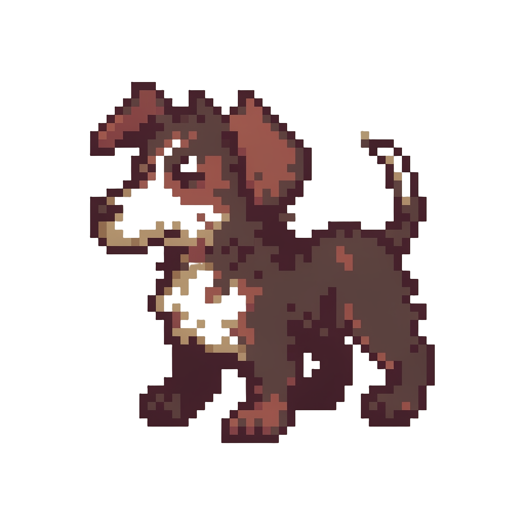 A Scruffy Classic Canine Werewolf with Floppy Tufted Ears