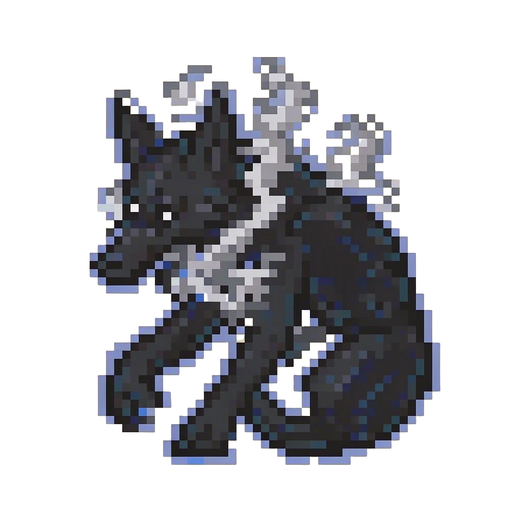 A Shadowy Ghost Werewolf with Misty Smoke Curling Off Its Pelt