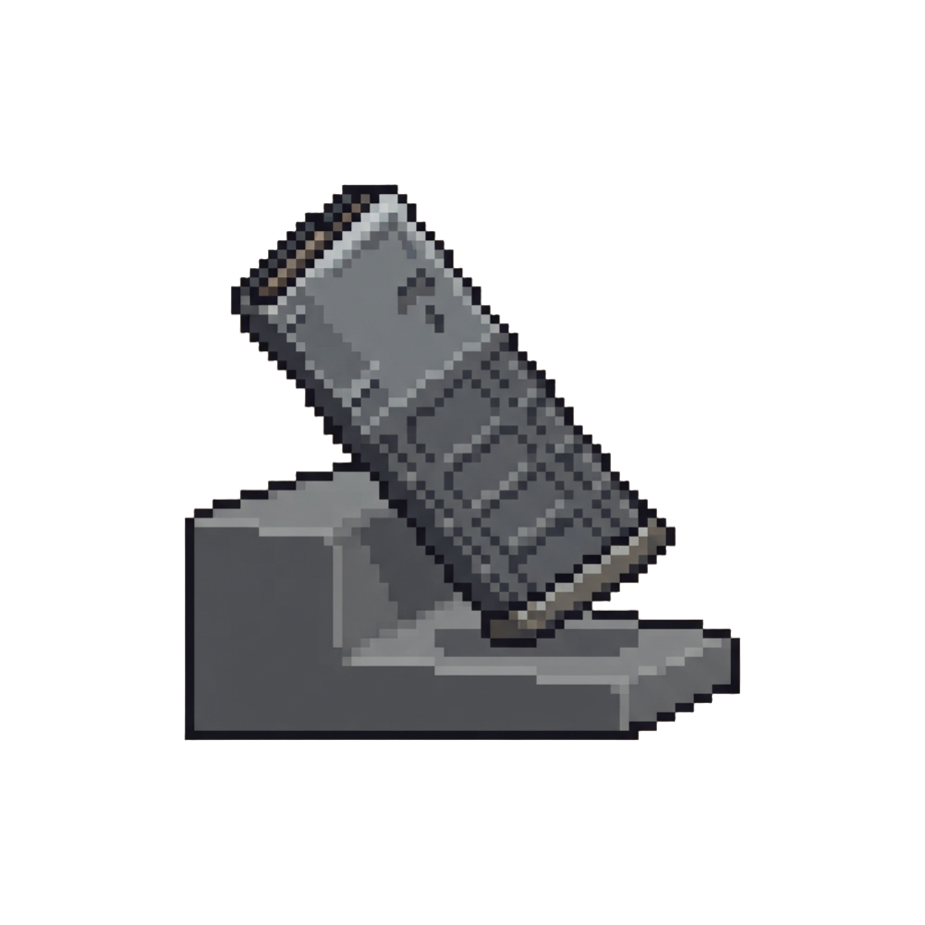 A Tactical Polymer Mag Tumbling Down a Ramp