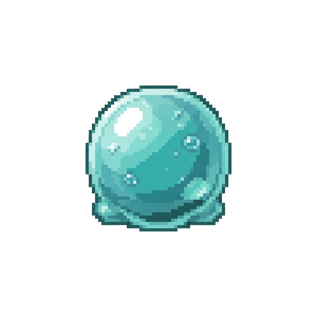 A Translucent Glass-bead Squishy