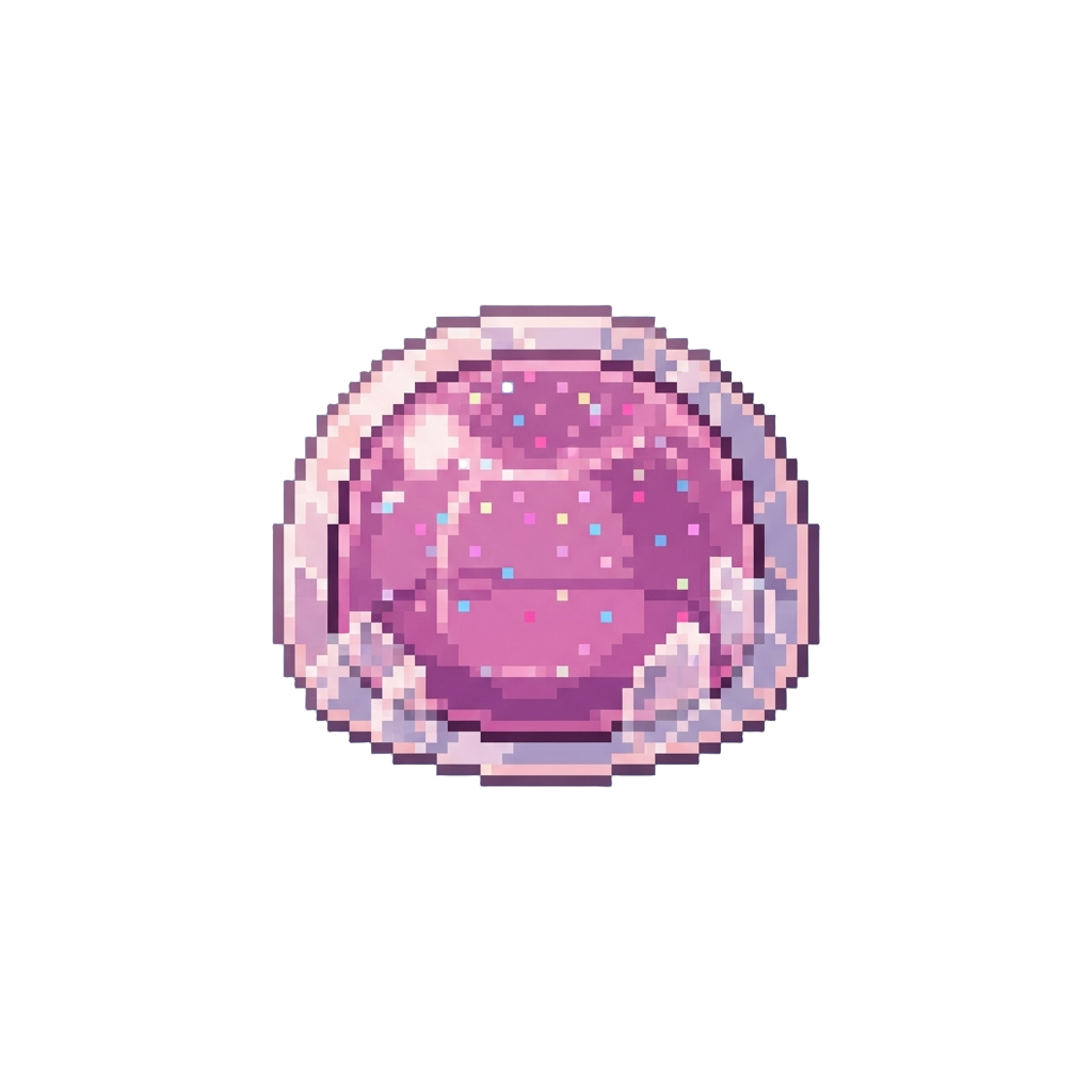A Crystal-coated Glitter Jelly Dumpling