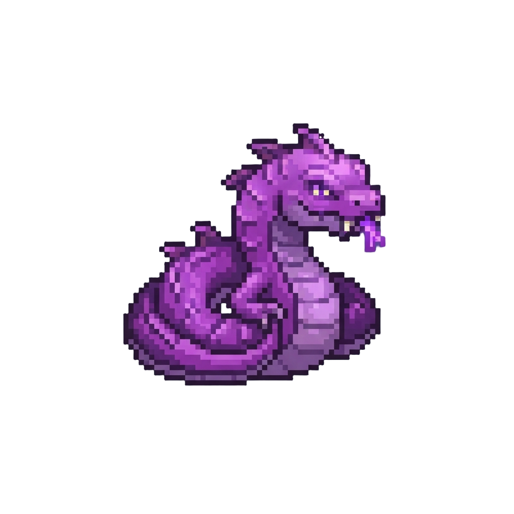 A Glowing Purple Venomous Creature