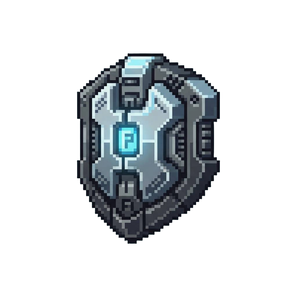 A High-tech Chrome Protector Badge