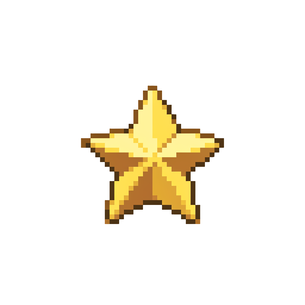 Sparkling Golden Star Particles