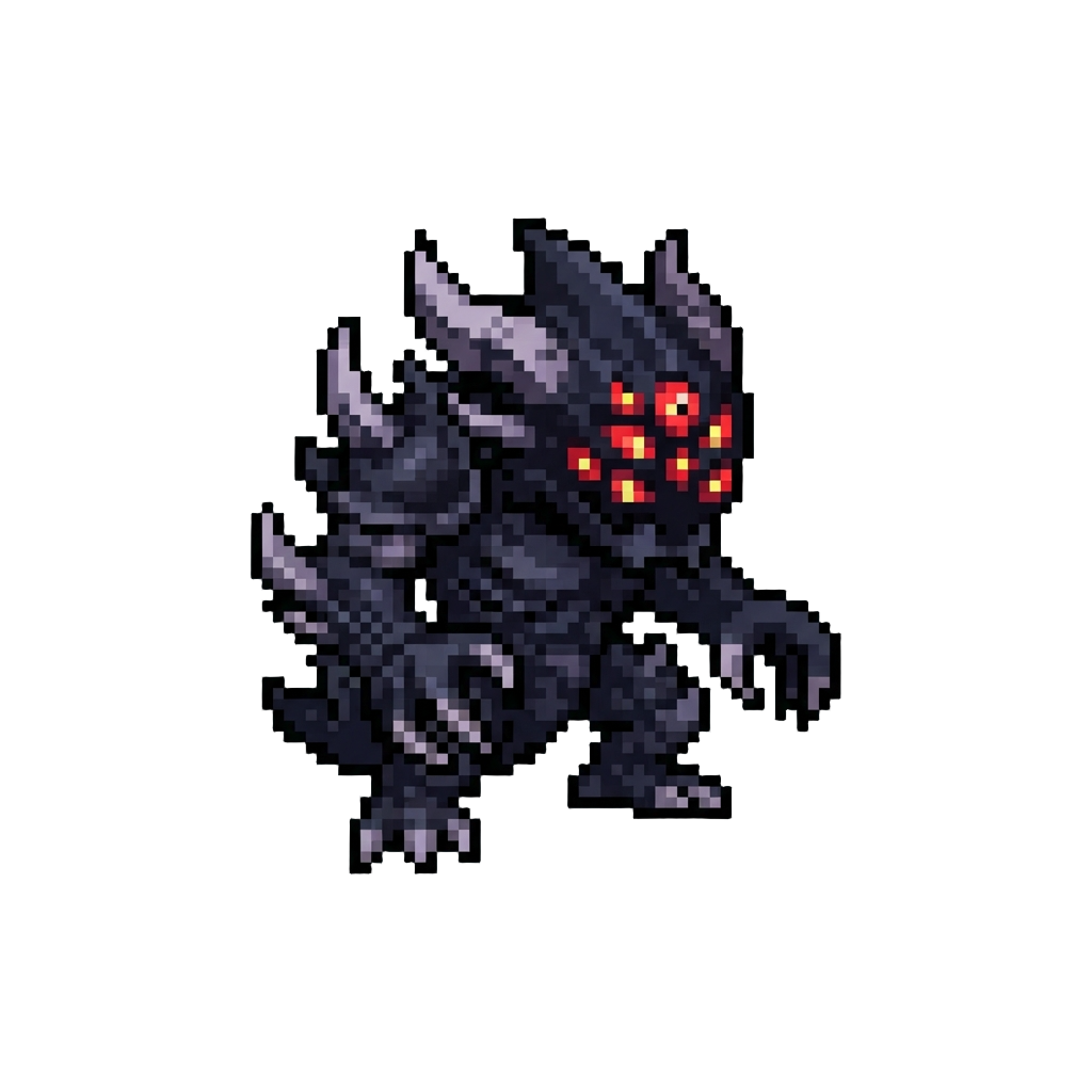 A Terrifying Multi-eyed Shadow Monster