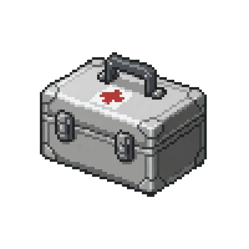 A Shiny Silver Paramedic Case