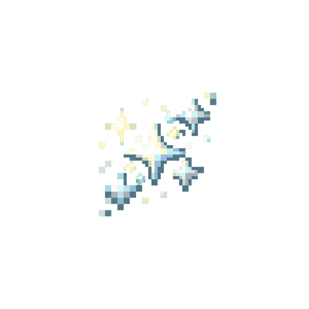 Glimmering Tiny White Sparkles
