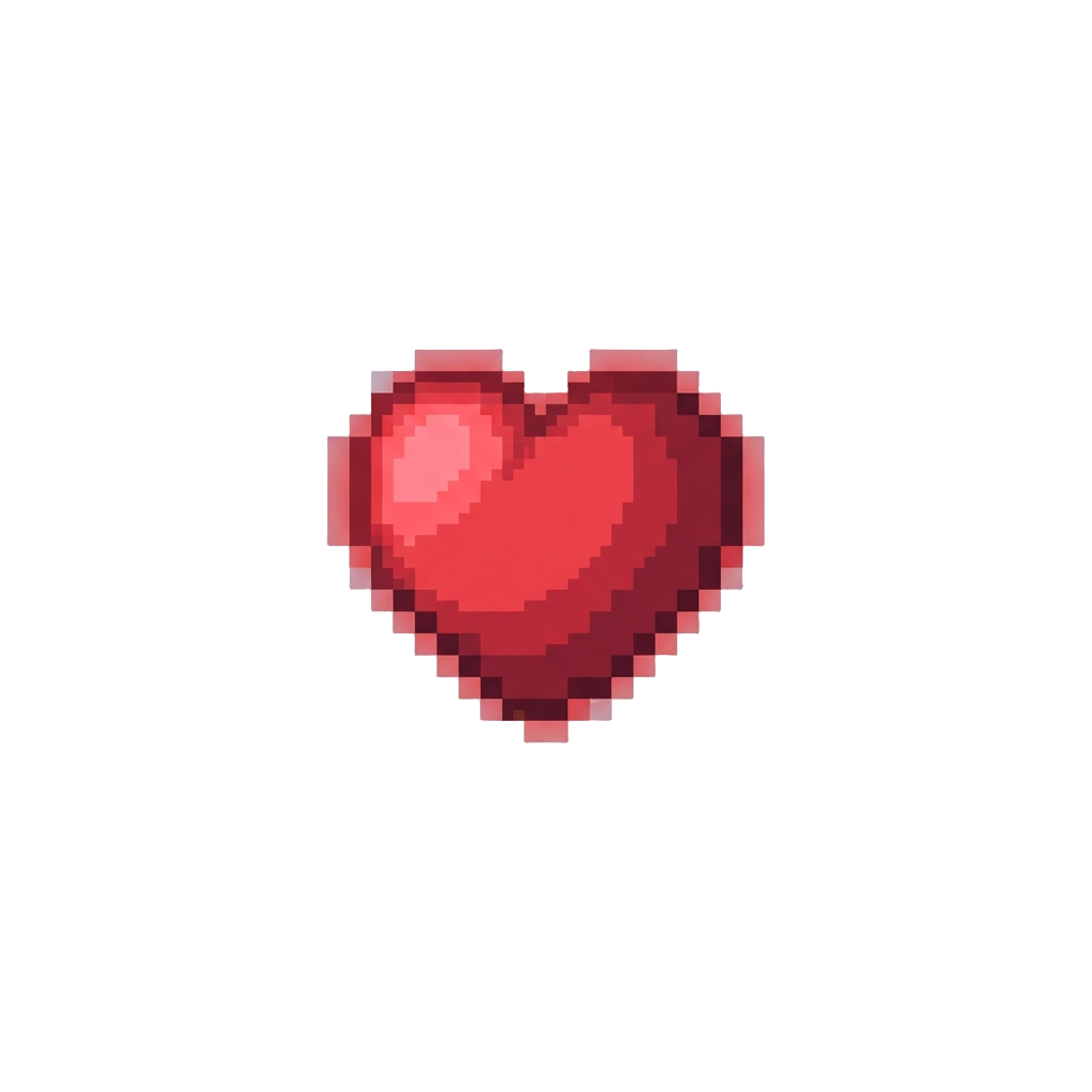 A Gentle Floating Heart Effect