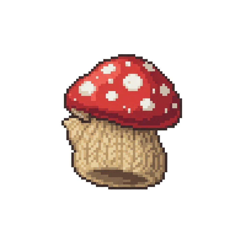 A Silly Knitted Tea Cozy Shaped Like a Toadstool