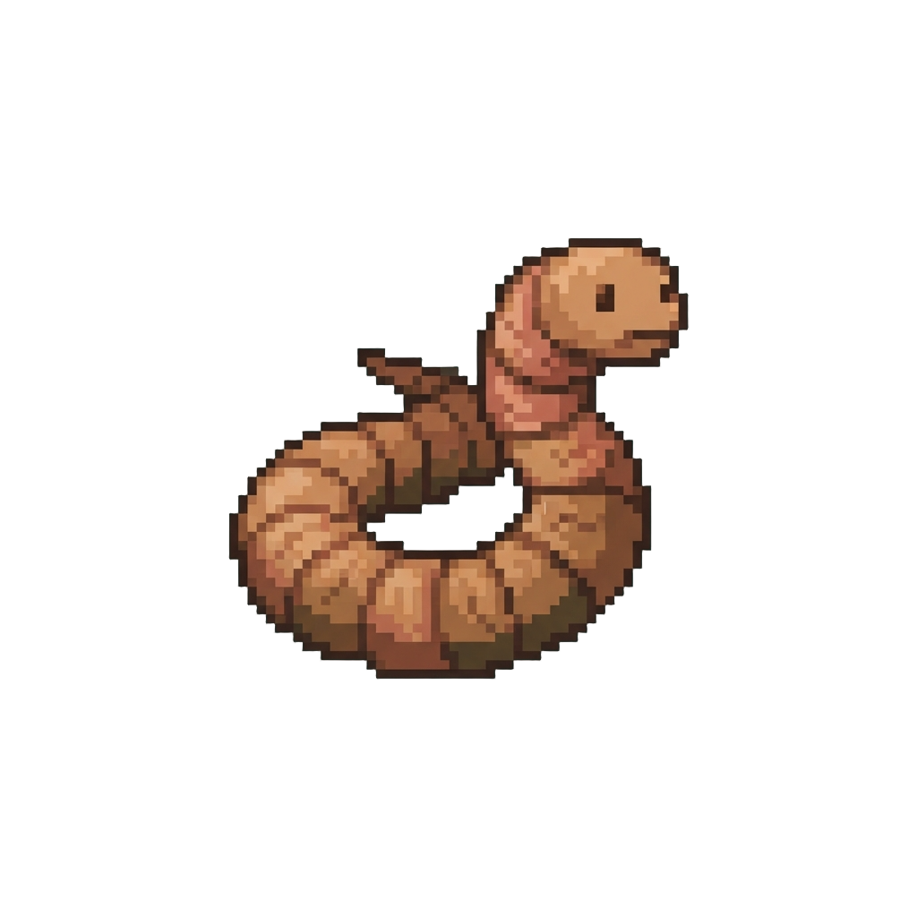 A Wiggly Worm Drawing