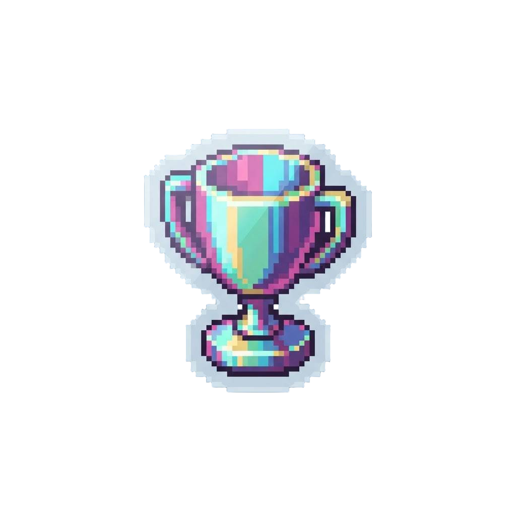 A Shiny Hologram Trophy Sticker