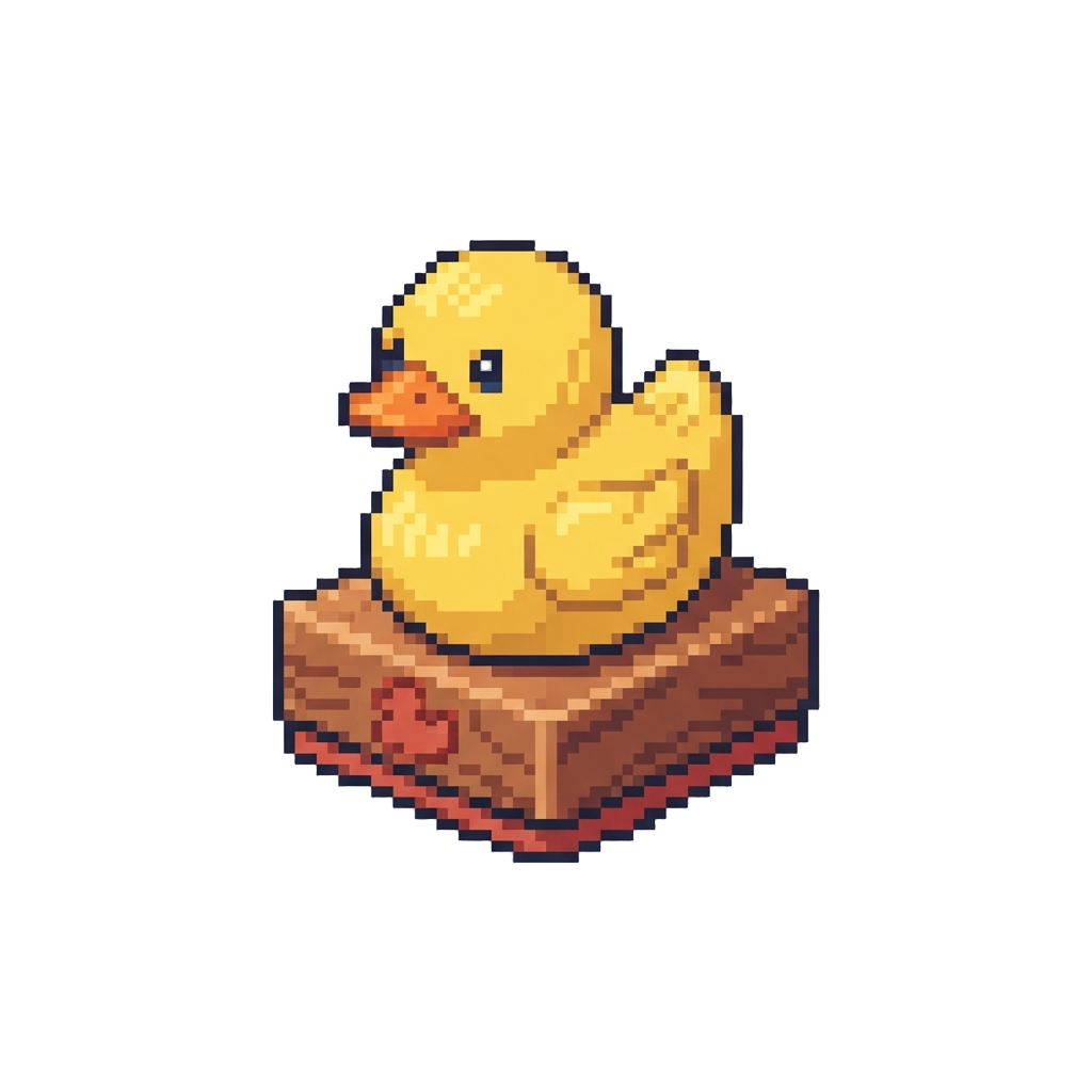 A Cute Rubber Ducky Stamp