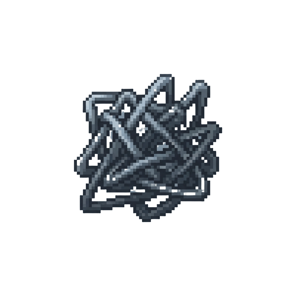 A Chaotic Zig-zag Scribble