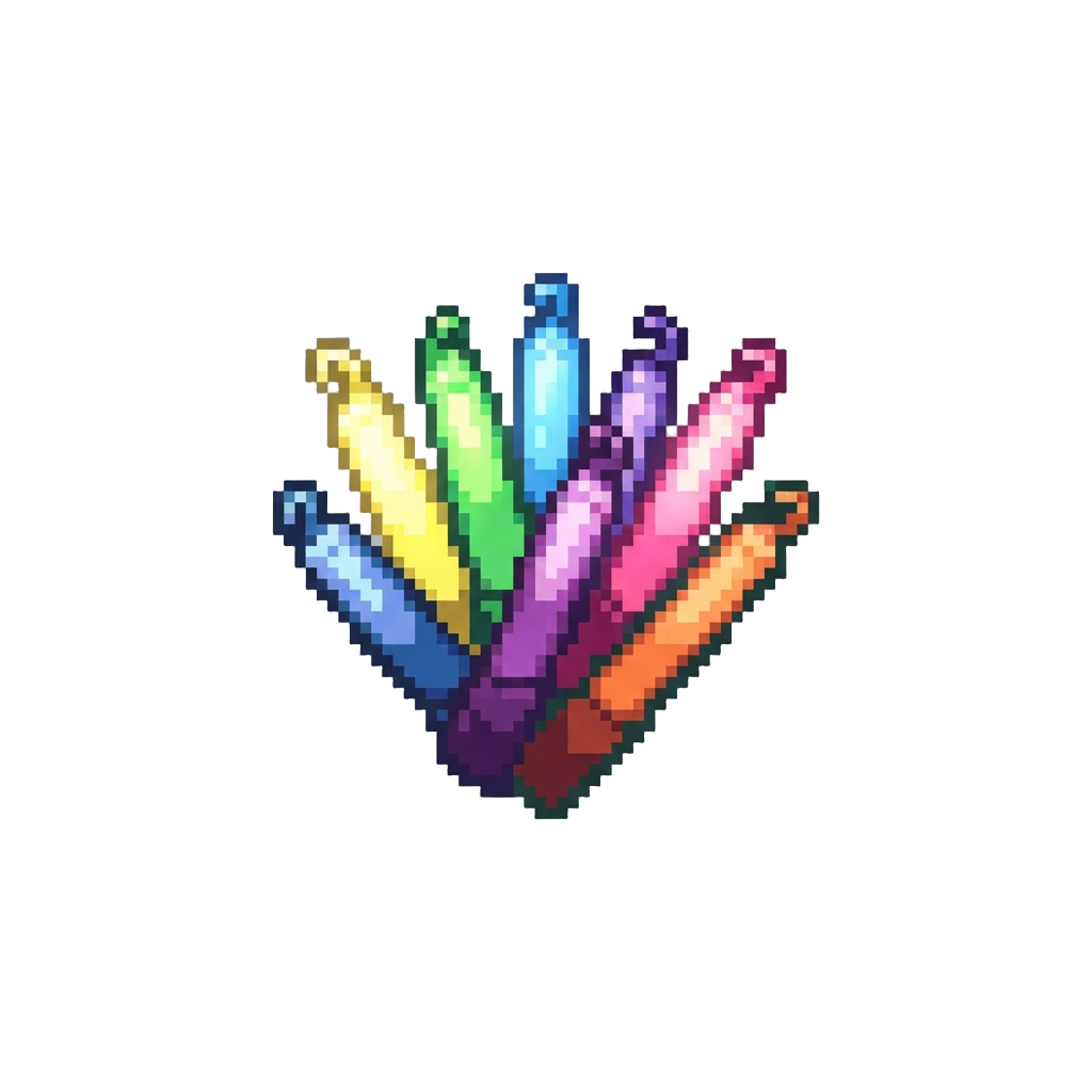 A Shower of Glowing Party Glowsticks
