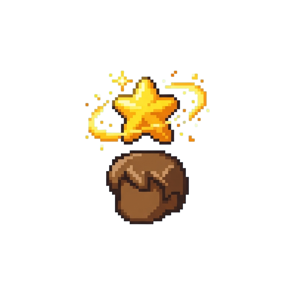 A Cartoonish Spinning Star Effect Above Their Head