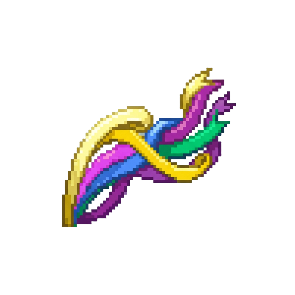 A Wave of Shimmering Party Streamers