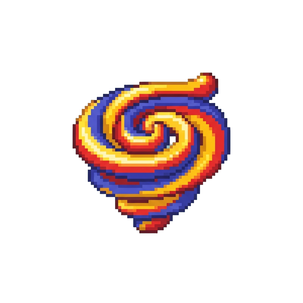 A Comical Spinning Spiral Visual