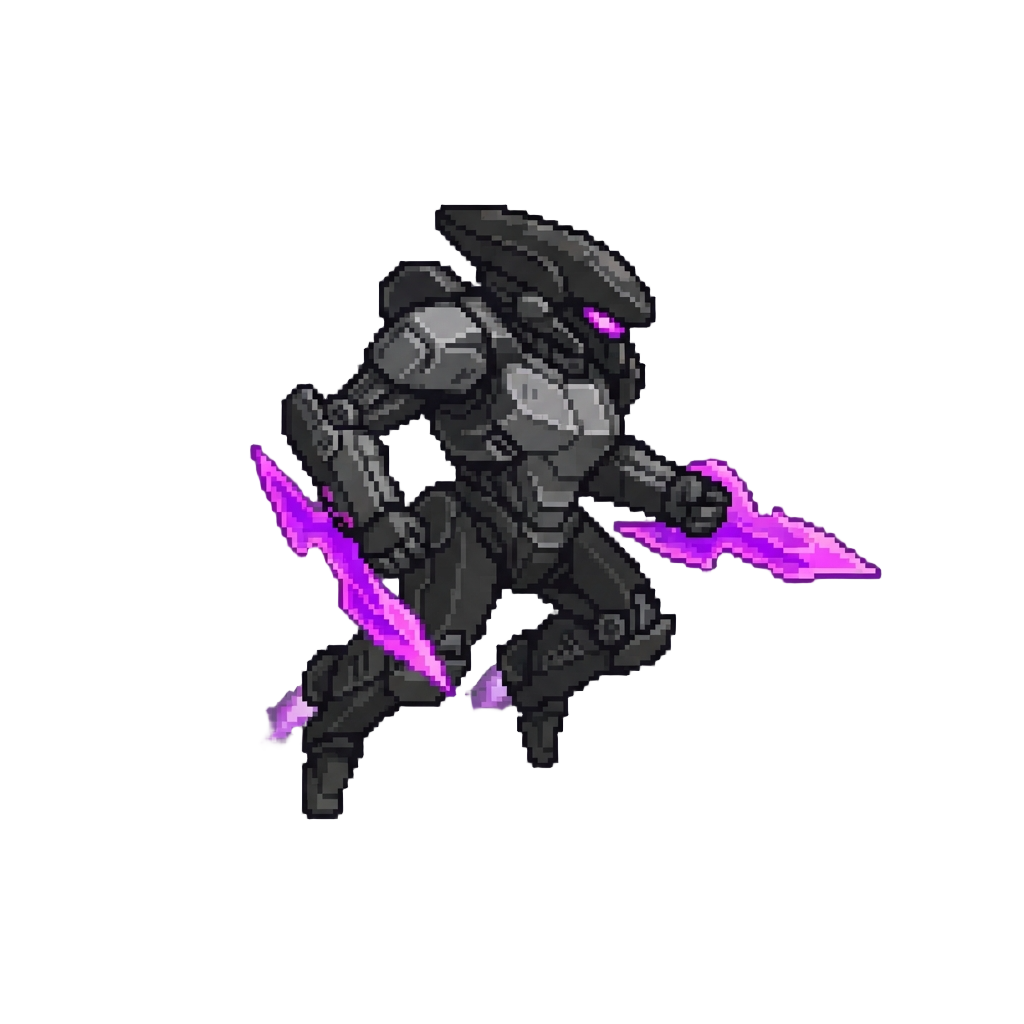 A Hyper-speed Void Mech with Shadow Blades