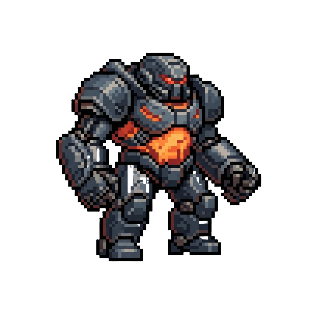 A Massive Magma-core Juggernaut Mecha