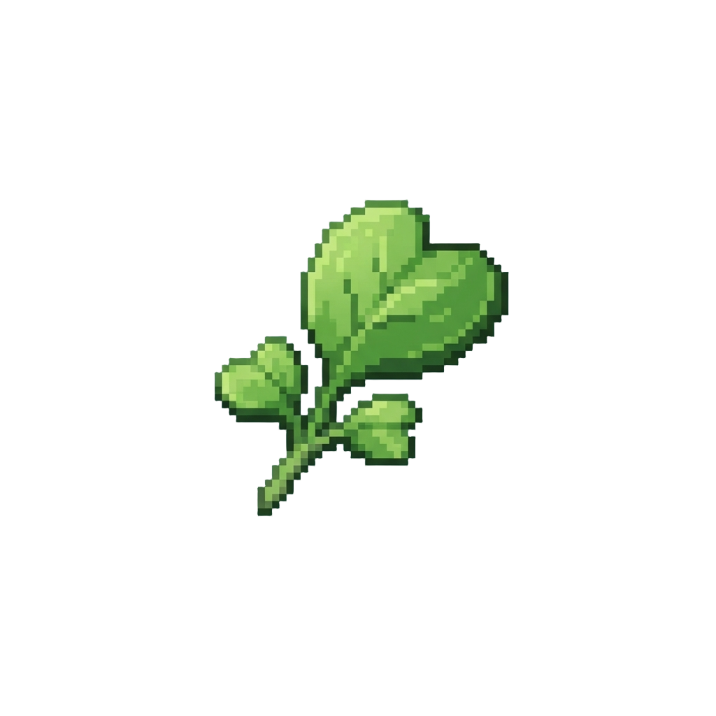 A Micro-green Leaf Garnish