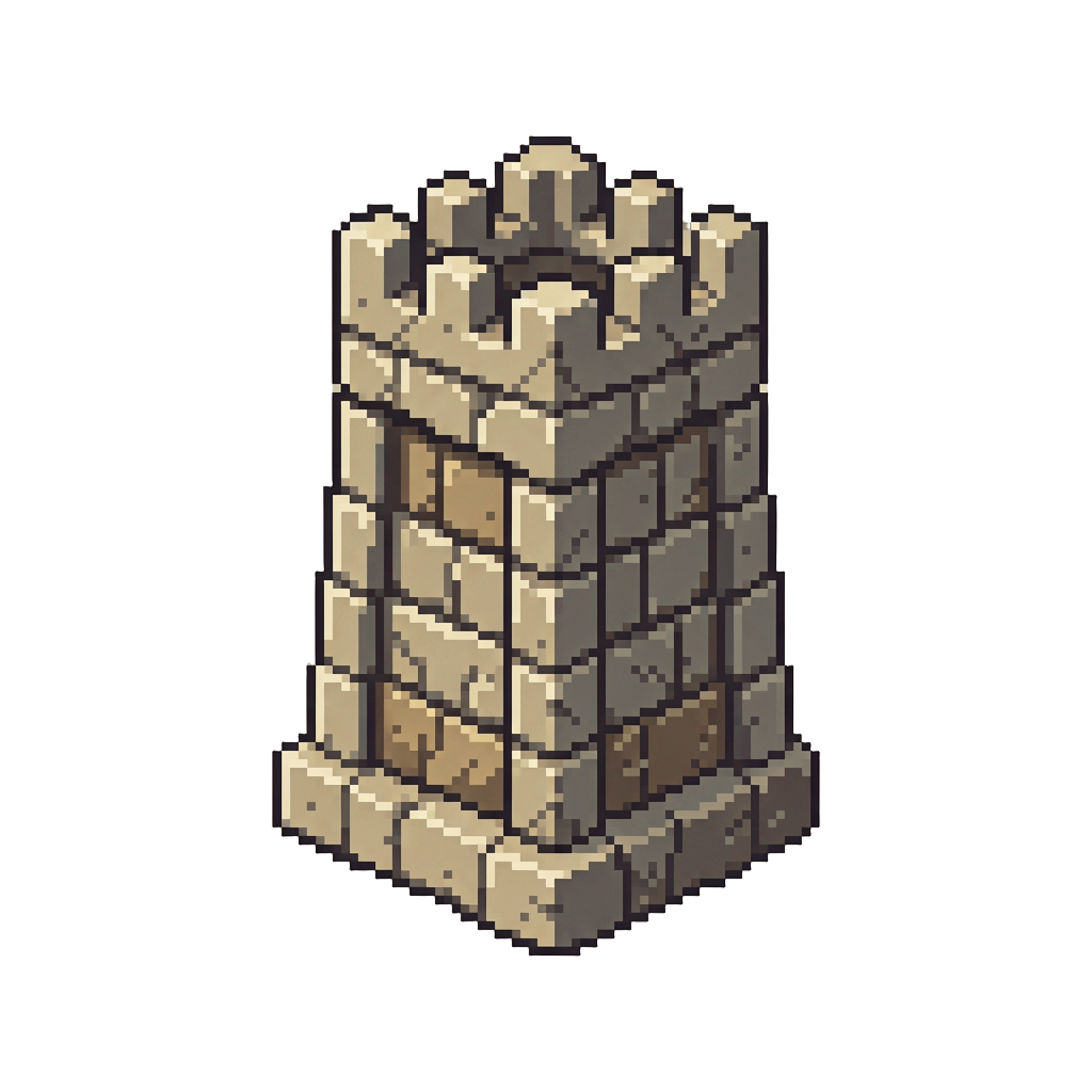 A Towering Fortified Stone Sentinel Pillar