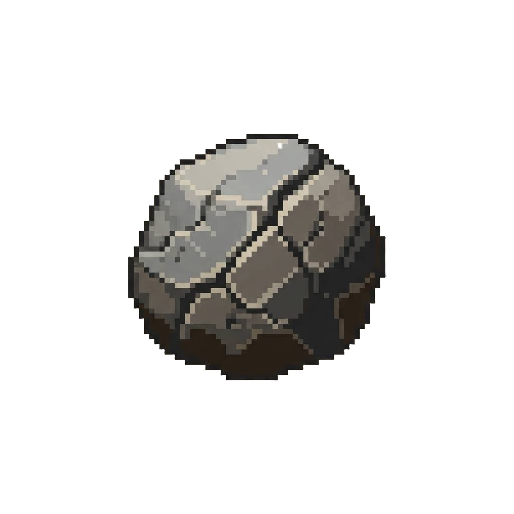 A Giant Cracked Bedrock Training Boulder