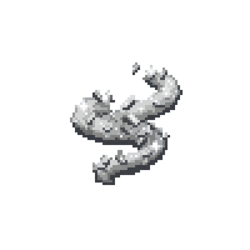 Sparkling Silver Confetti Gusts