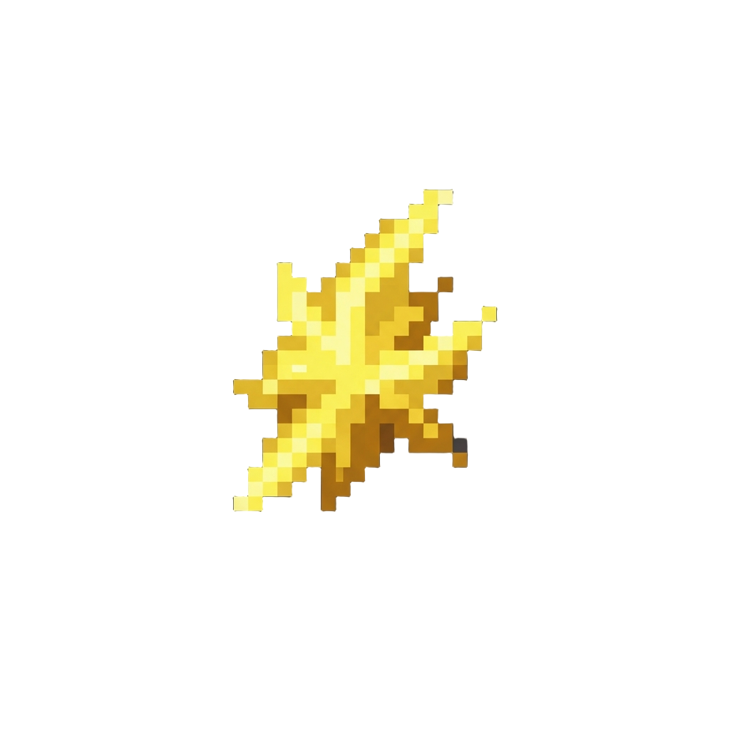 A Subtle Yellow Energy Spark