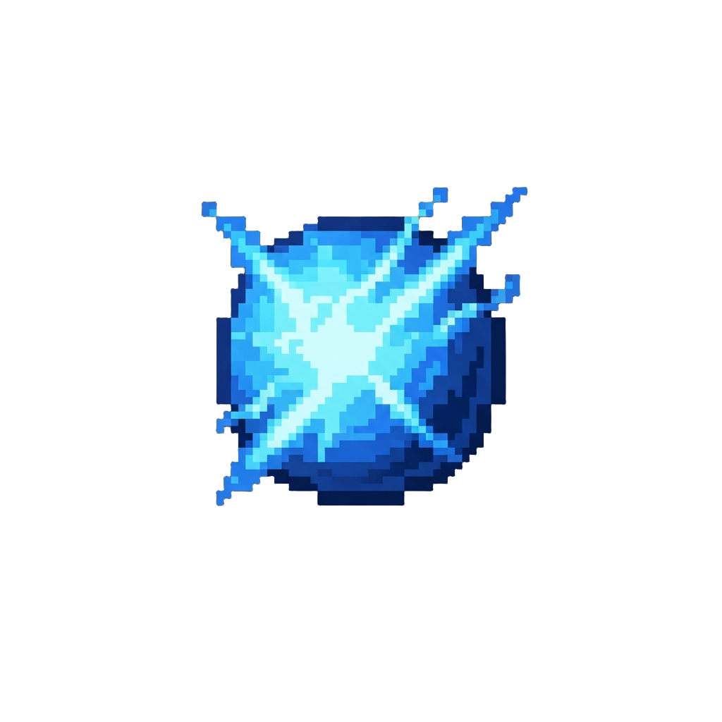 A Blinding Neon-blue Plasma Burst