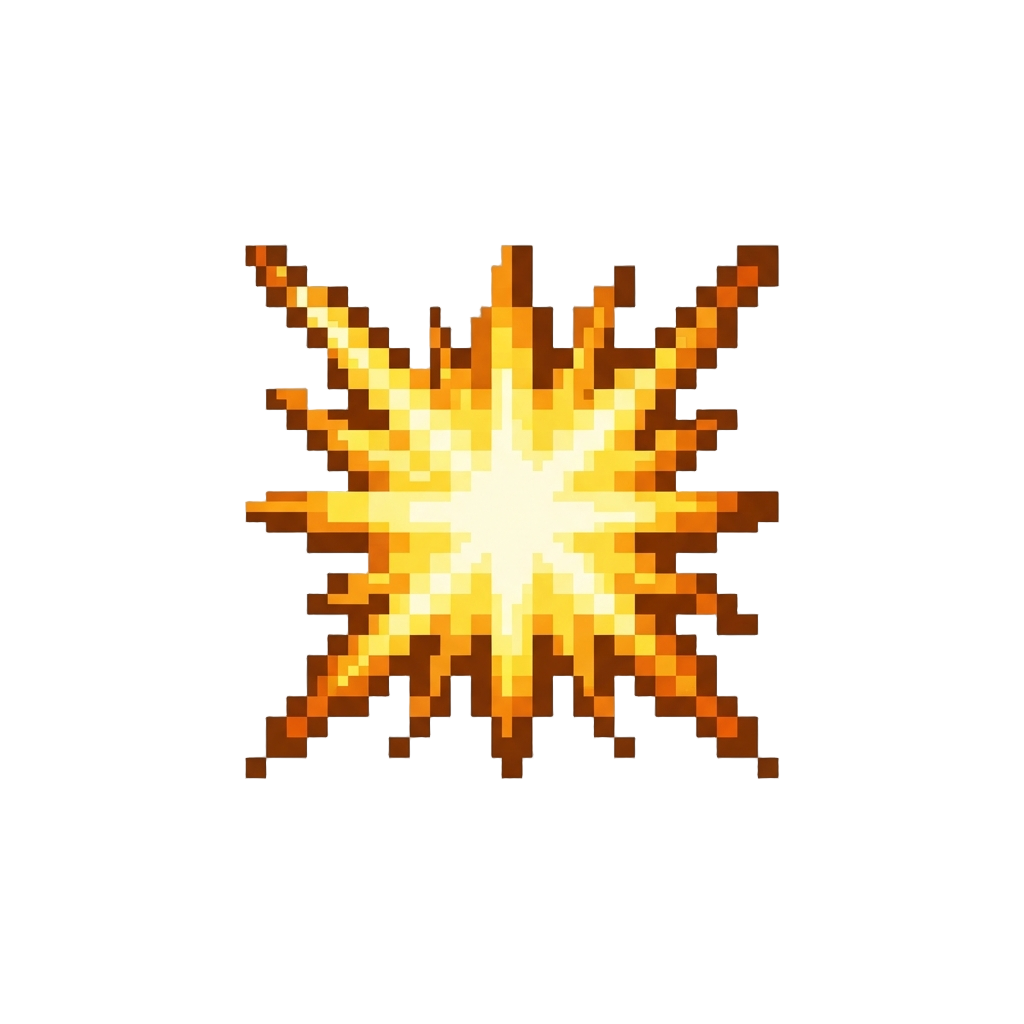 A Bright White Impact Spark Flare