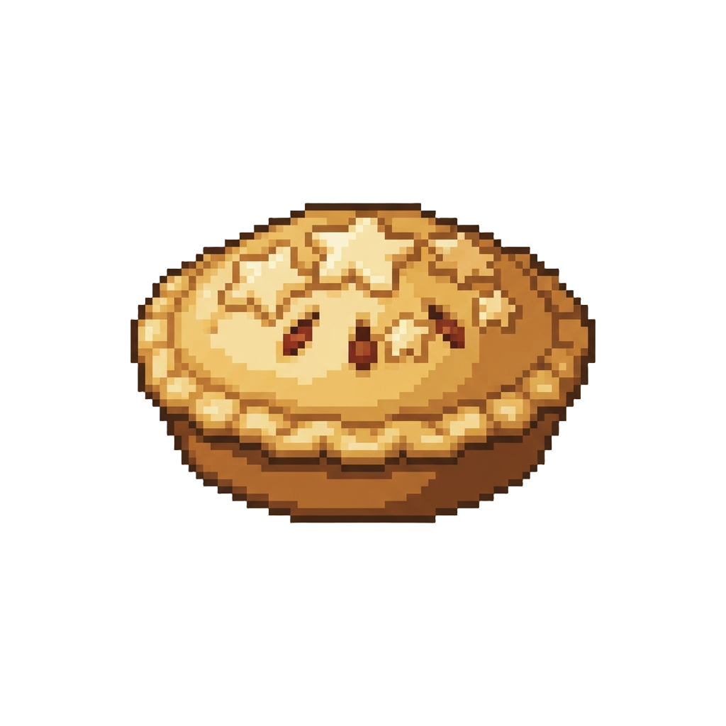 A Towering Golden Apple Pie Decorated with Pastry Stars