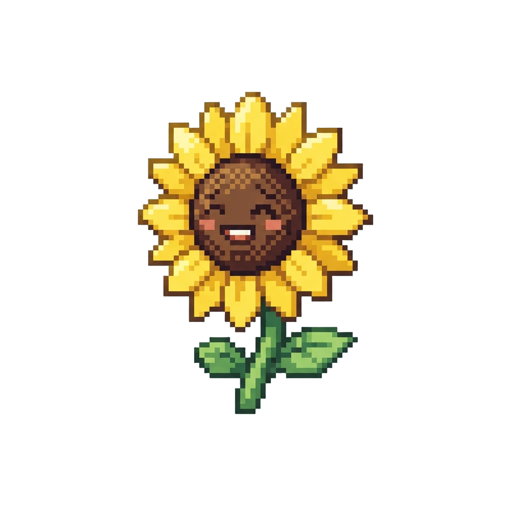 Giggling Sunbright Sunflowers That Laugh Softly