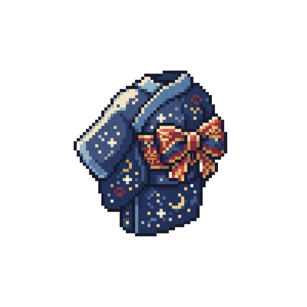 A Navy Blue Starry Festival Yukata