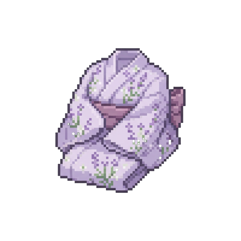 A Lilac Lavender Blossom Yukata