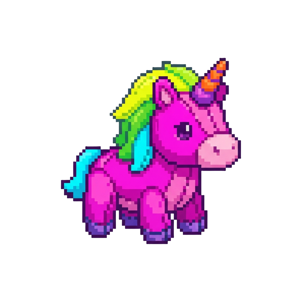 A Giant Plush Neon Unicorn