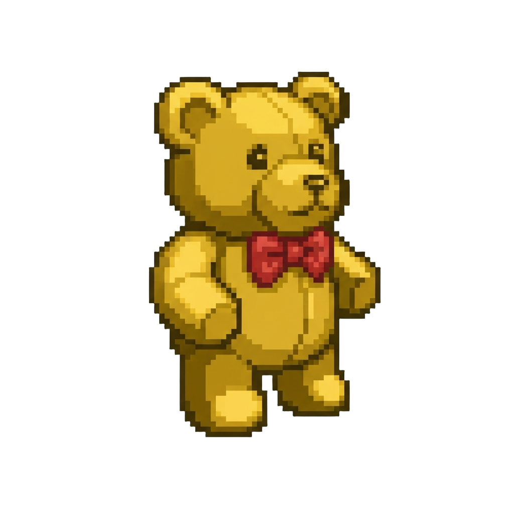 A Massive Golden Teddy Bear