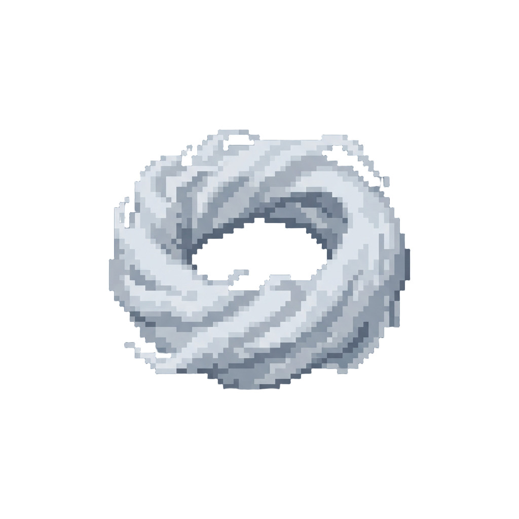 A Dense Ring of White Smoke